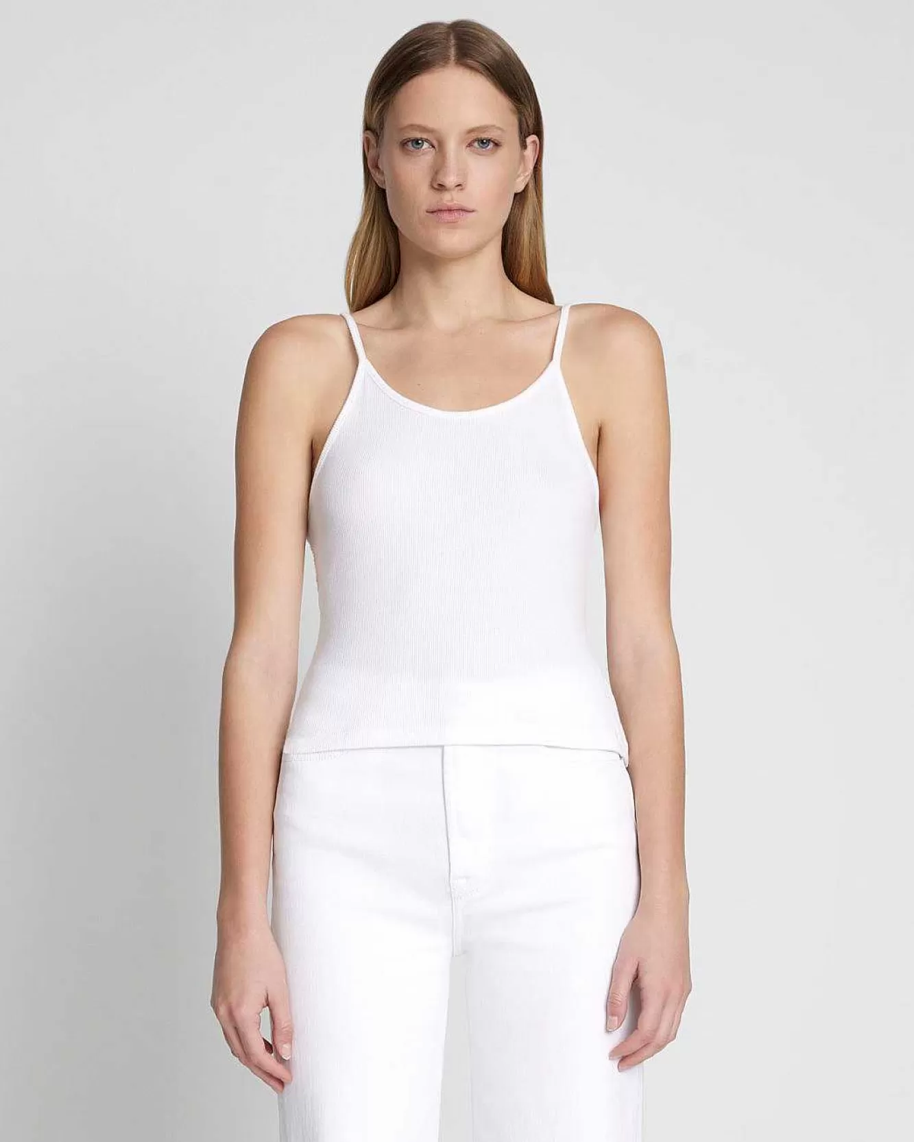 7 For All Mankind Cime | Facile Rifornimento Bianco Ottico